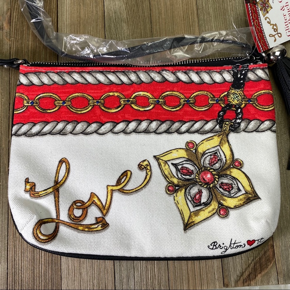 NWT BRIGHTON Glitter & Go Pouch crossbody giftbag